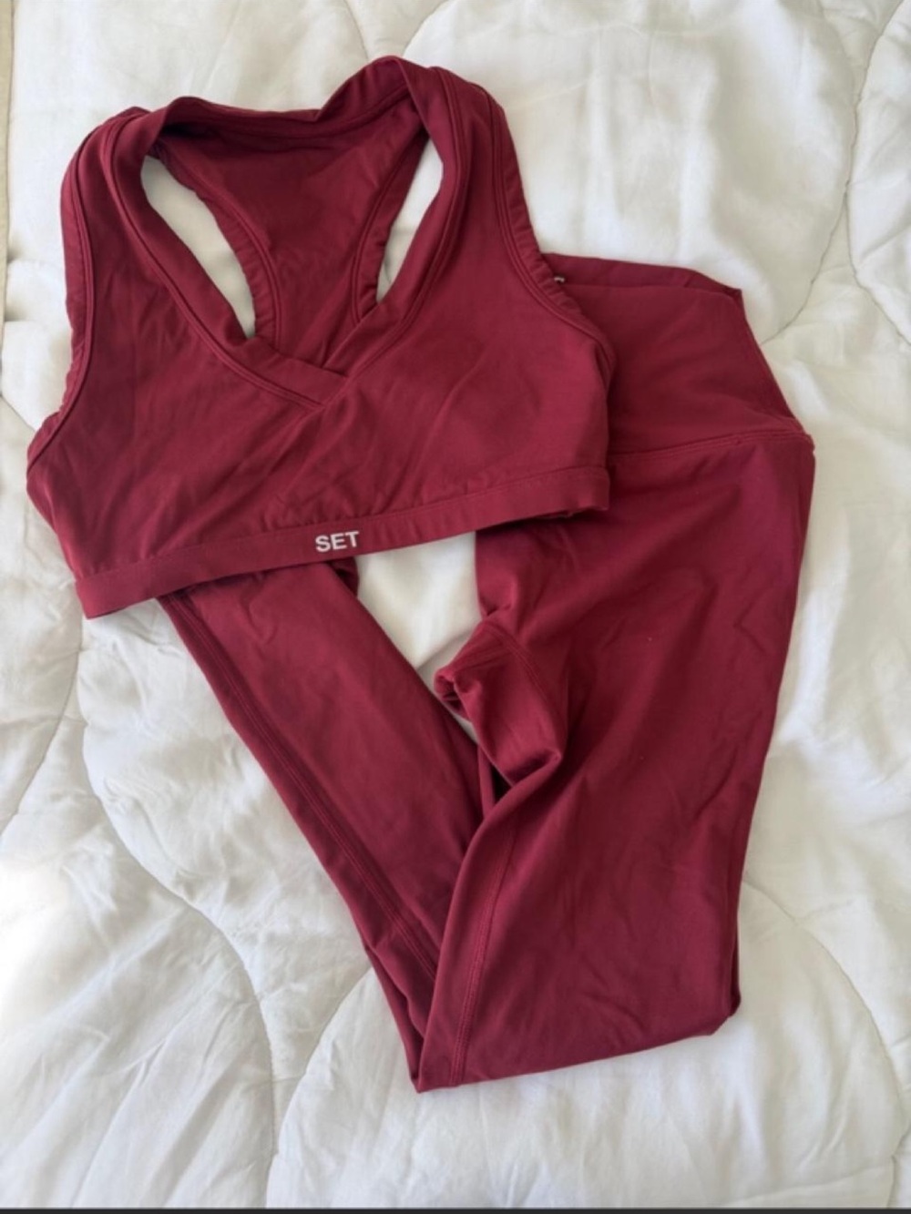 Air luxe SET Maroon - worn once